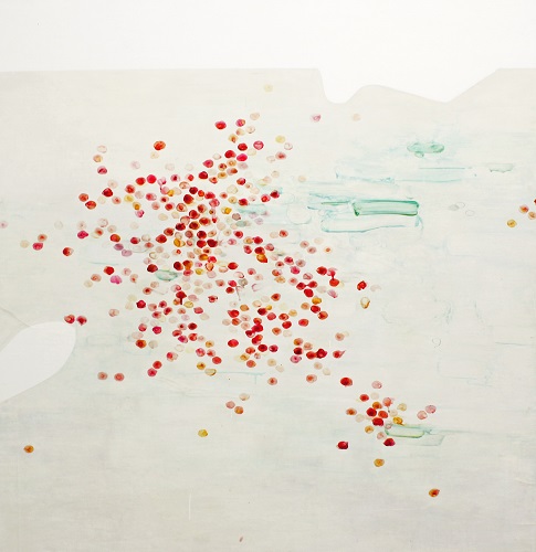 Pebble Series: Painting #1 (2012) Oil on Canvas, 118 x 122cm