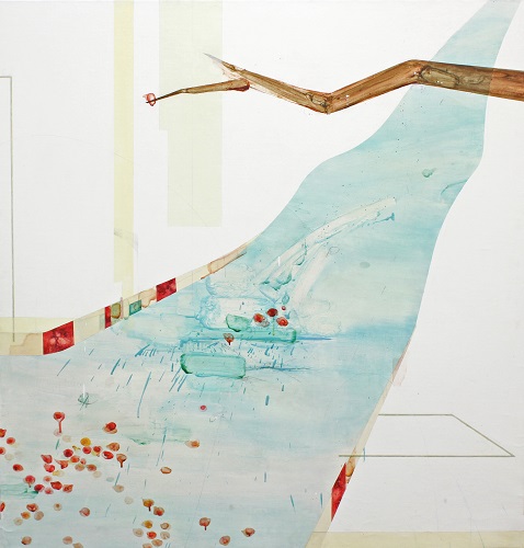 Pebble Series: Painting #2 (2012) Oil on Canvas, 118 x 122cm